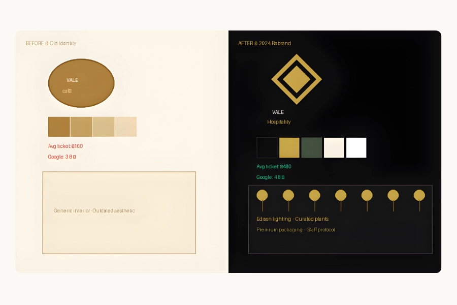 Vale Overview Before and After